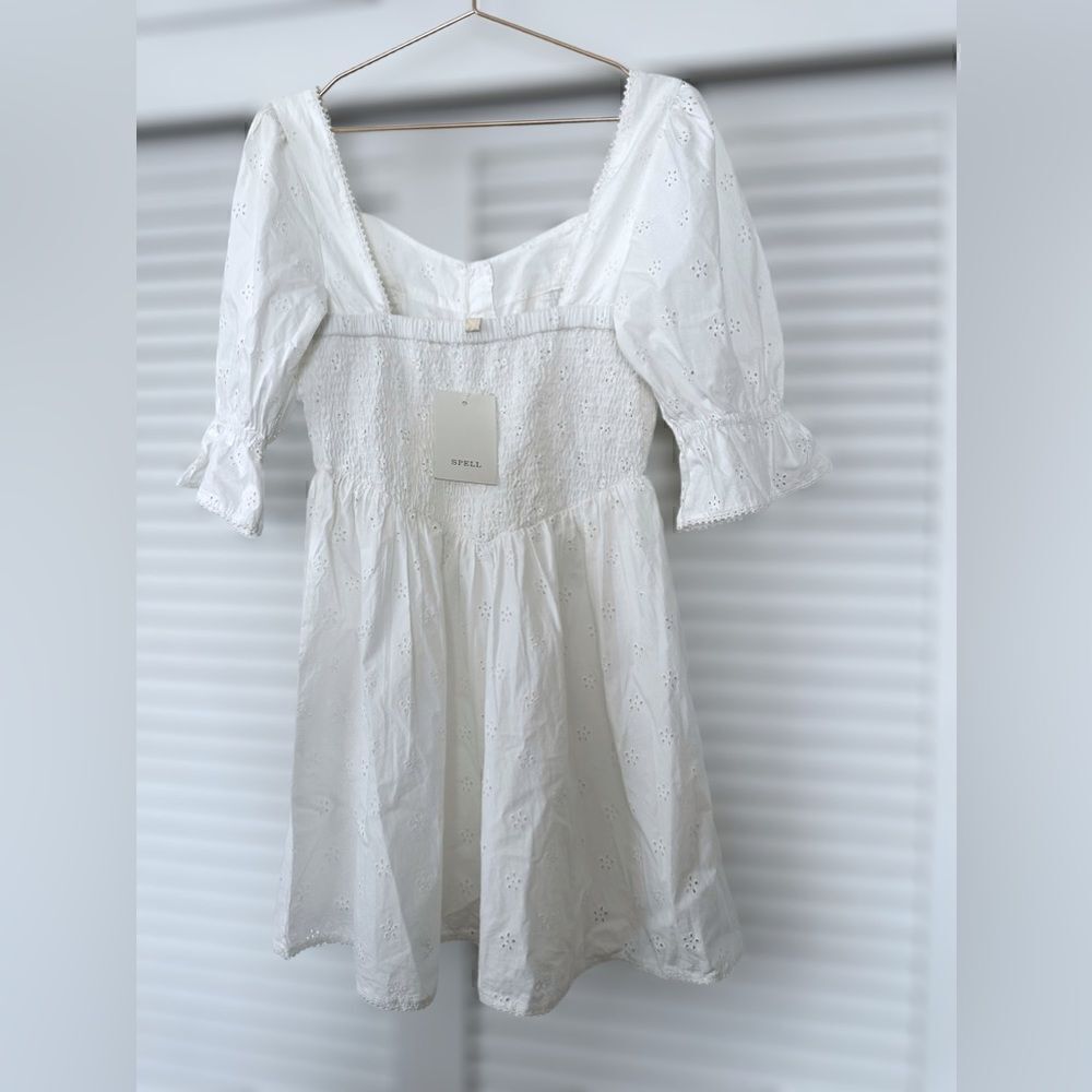 Spell Bo Mini Eyelet Dress Size M - Picture 8 of 14